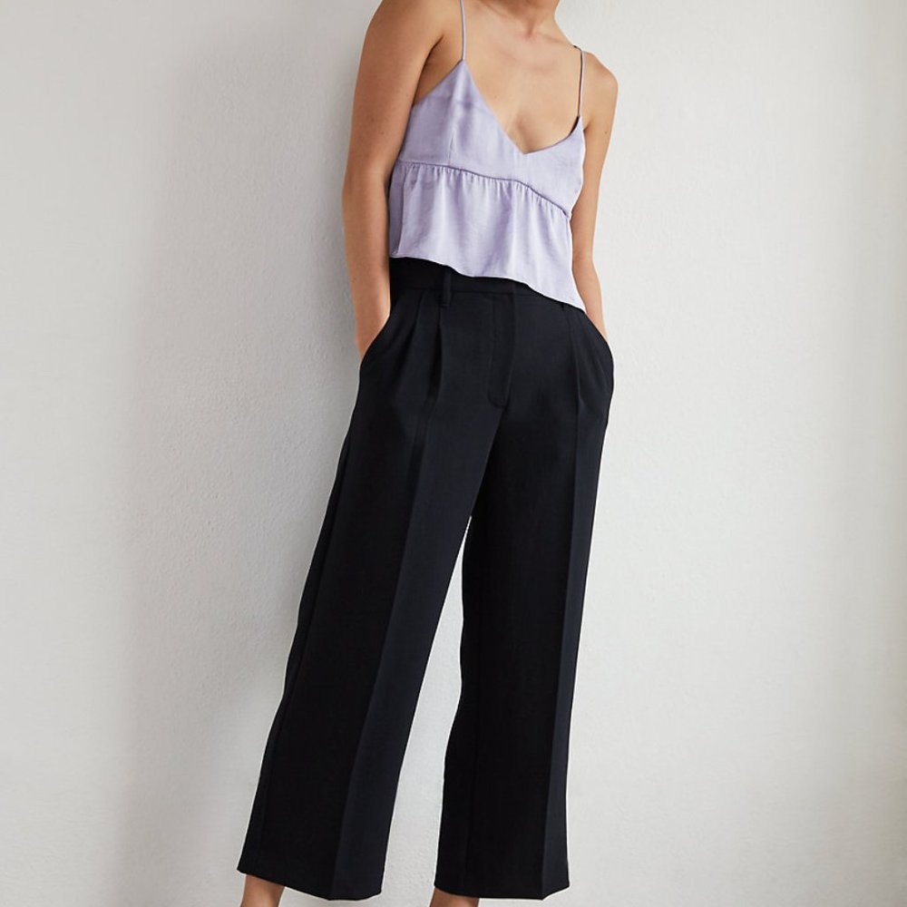 WILFRED aritzia black effortless pant